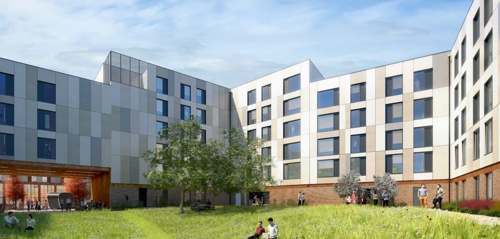 New student accommodation at East Park on the University of Exeter
